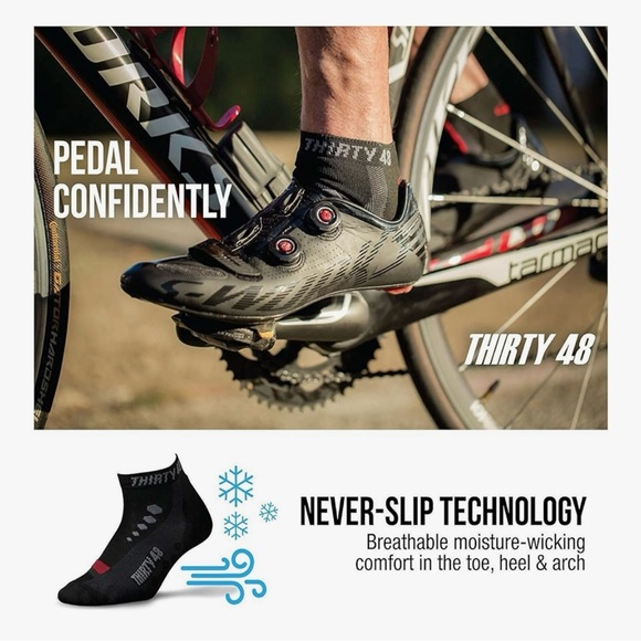 6 Pairs Thirty48 Low Cut Cycling Socks Unisex - Picture 4 of 10